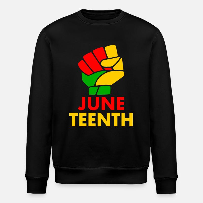 juneteenth - Sweat bio ROLLER Stanley/Stella Unisexe - noir