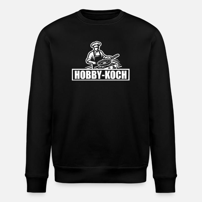 Hobbykoch - Kochen - Stanley/Stella Unisex Bio-Sweatshirt ROLLER - Schwarz