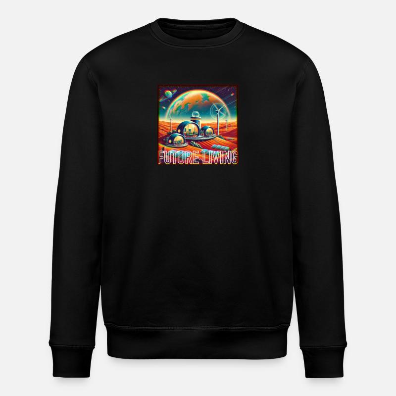 Wohnen in der Zukunft - Stanley/Stella Unisex Bio-Sweatshirt ROLLER - Schwarz