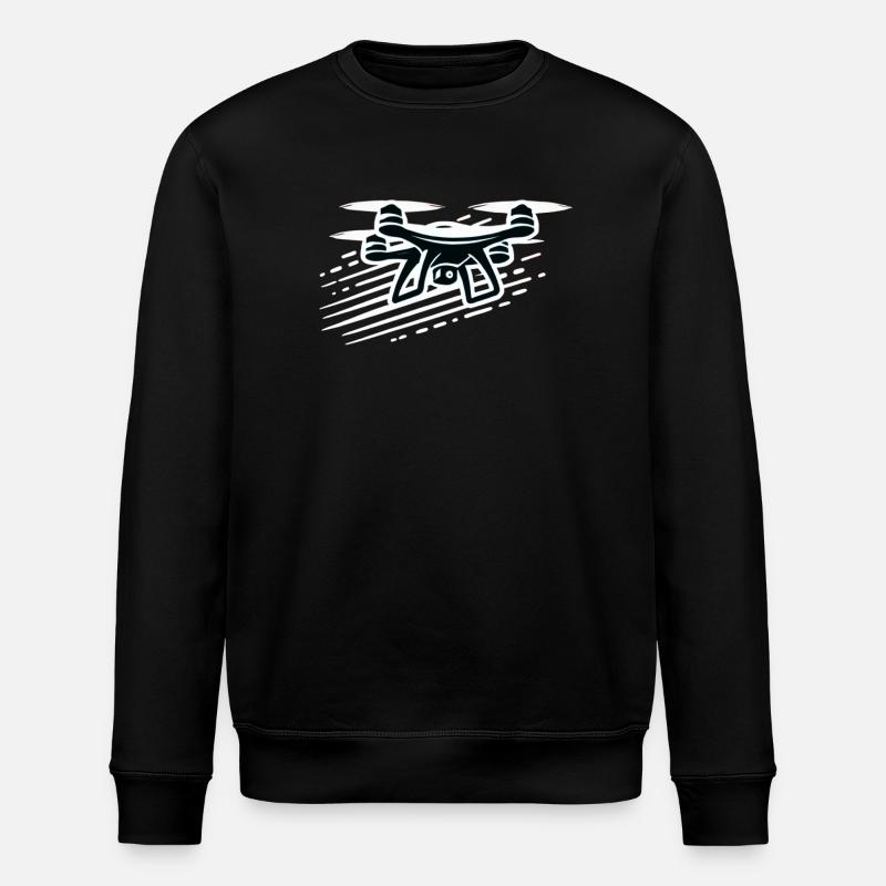 Drone - Stanley/Stella ROLLER Unisex Organic Sweatshirt - black