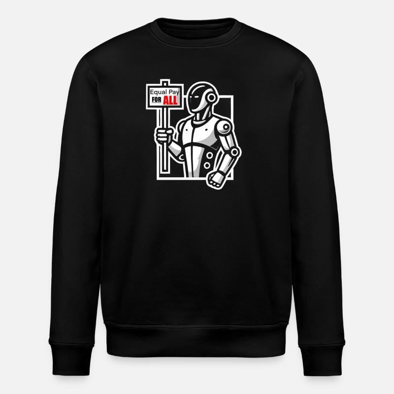 Frappe de robot - Sweat bio ROLLER Stanley/Stella Unisexe - noir