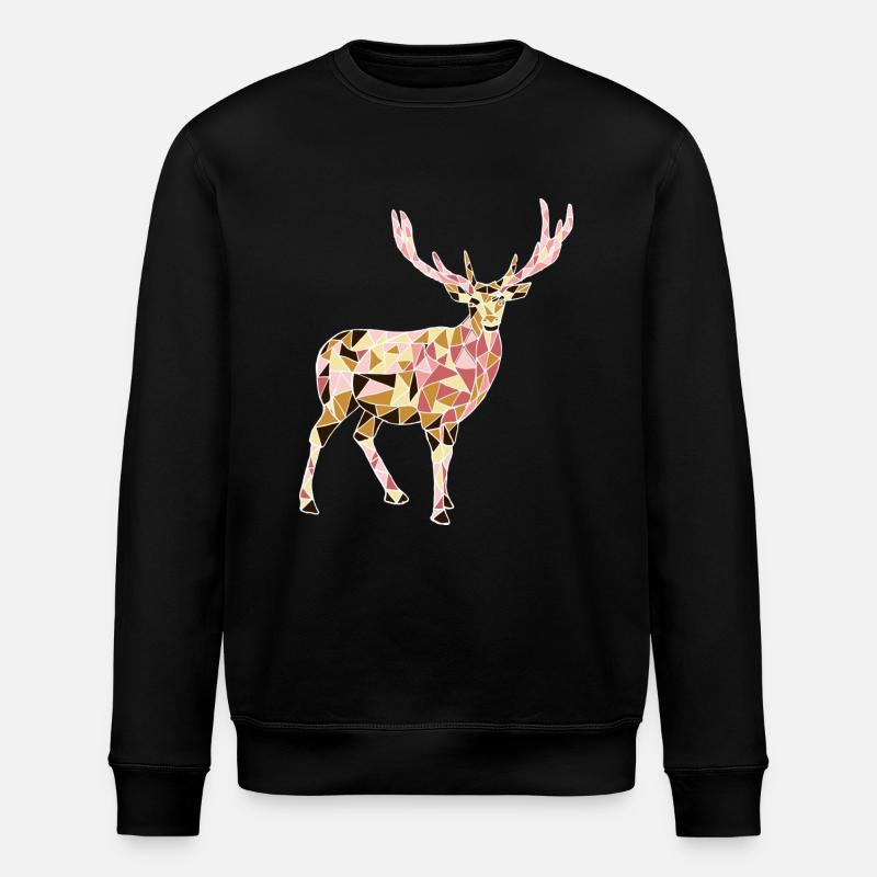 Deer - Stanley/Stella ROLLER Unisex Organic Sweatshirt - black