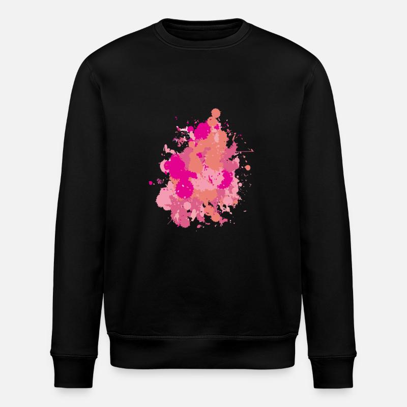 Farbklecks - Stanley/Stella Unisex Bio-Sweatshirt ROLLER - Schwarz