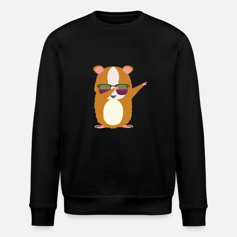 cooles Meerschwein - Stanley/Stella Unisex Bio-Sweatshirt ROLLER - Schwarz
