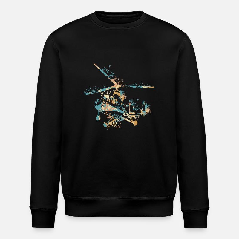 Gyrocopter - Stanley/Stella ROLLER Unisex Organic Sweatshirt - black
