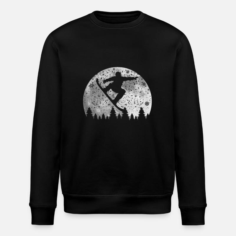 Planche a neige - Sweat bio ROLLER Stanley/Stella Unisexe - noir