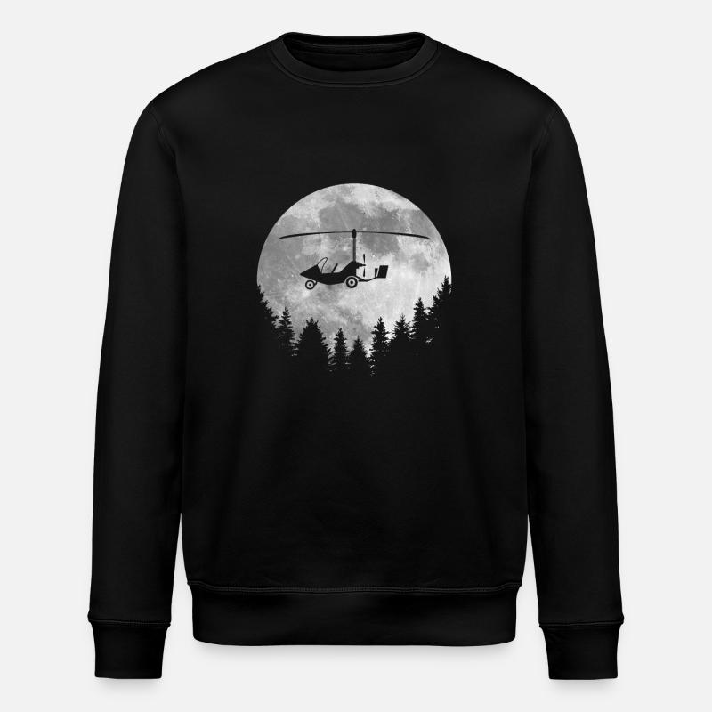 Tragschrauber - Stanley/Stella Unisex Bio-Sweatshirt ROLLER - Schwarz