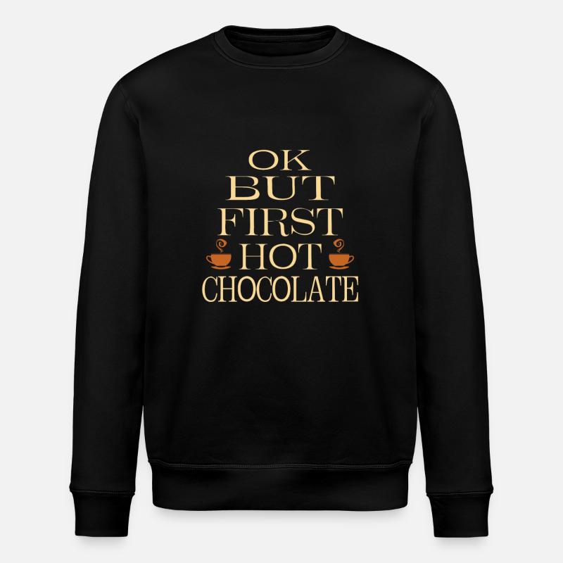 Chocolat chaud - Sweat bio ROLLER Stanley/Stella Unisexe - noir