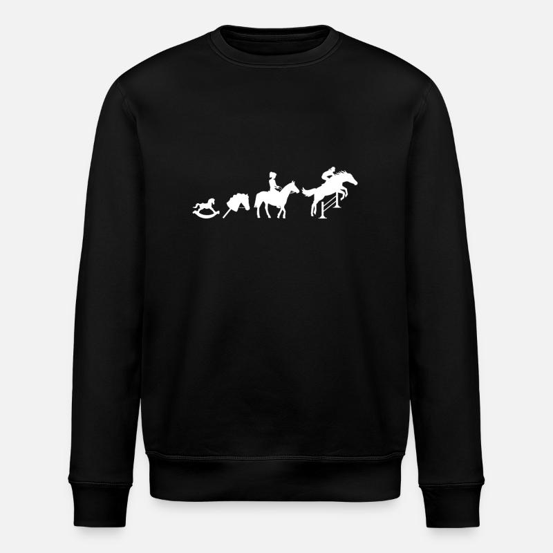 Evolution Springreiter Reiten - Stanley/Stella Unisex Bio-Sweatshirt ROLLER - Schwarz
