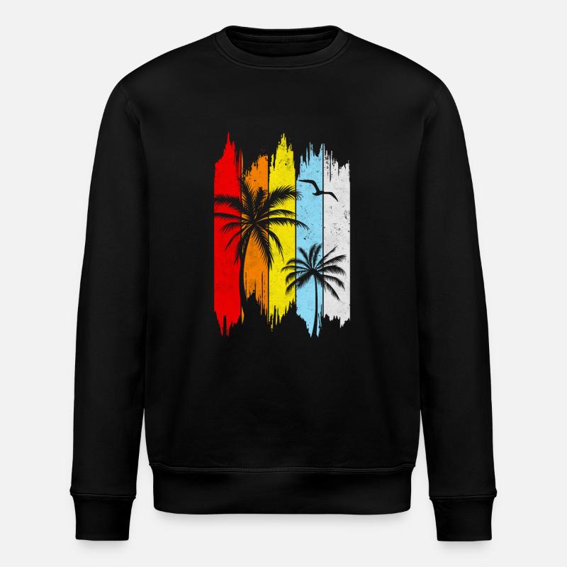 Été rétro - Sweat bio ROLLER Stanley/Stella Unisexe - noir