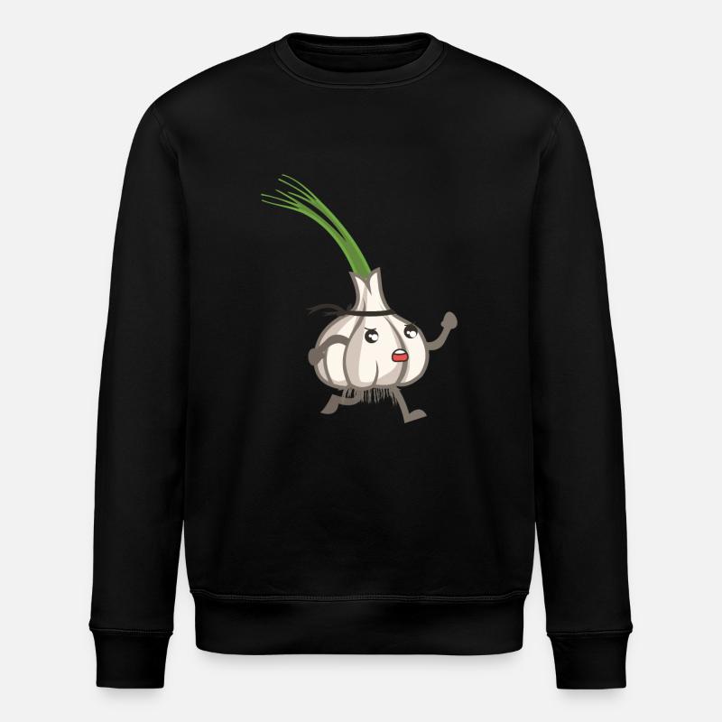 Cooler Knoblauch - Stanley/Stella Unisex Bio-Sweatshirt ROLLER - Schwarz