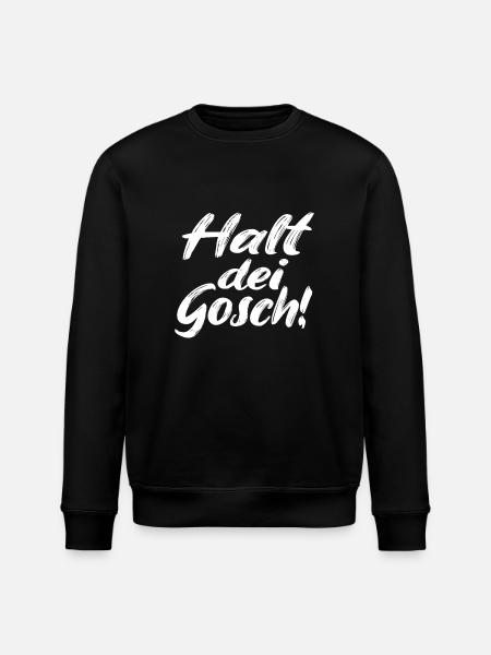 Halt dei Gosch - Stanley/Stella Unisex Bio-Sweatshirt ROLLER - Schwarz