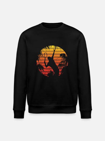 Retro Tennis - Stanley/Stella ROLLER Unisex Organic Sweatshirt - black