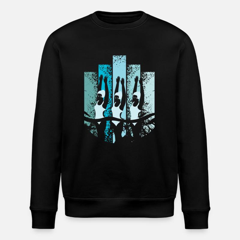 Nage synchrone rétro - Sweat bio ROLLER Stanley/Stella Unisexe - noir