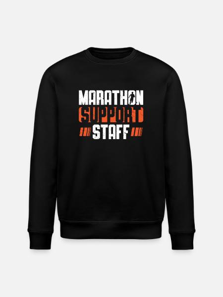 Support staff for marathon runners - Stanley/Stella ROLLER Unisex Organic Sweatshirt - black
