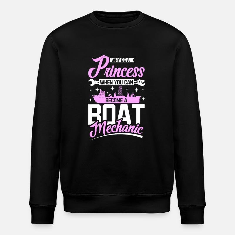 Princesse femme mécanicienne de bateau - Sweat bio ROLLER Stanley/Stella Unisexe - noir