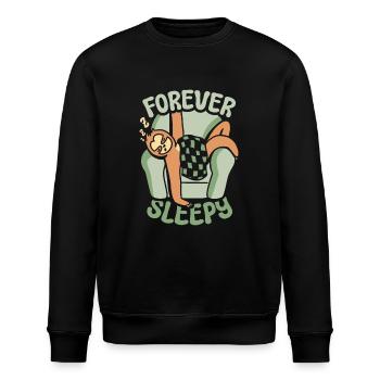 Immer ein verschlafenes Faultier - Stanley/Stella Unisex Bio-Sweatshirt ROLLER - Schwarz - Vorne - Nik (191cm)