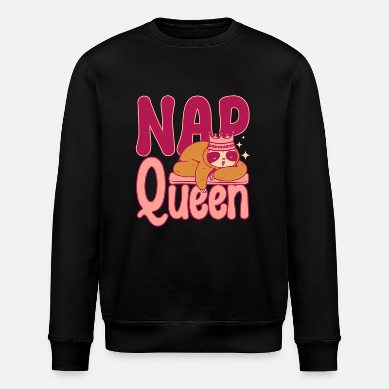 Reine de la sieste paresseuse - Sweat bio ROLLER Stanley/Stella Unisexe - noir