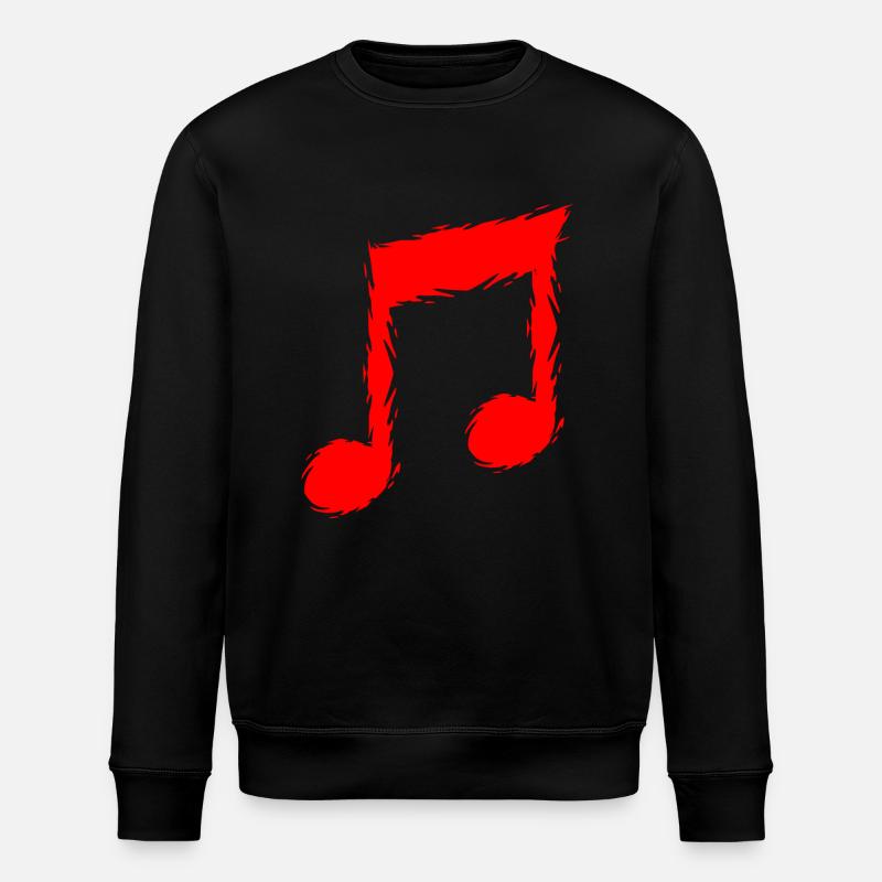 Musiknote Musik - Stanley/Stella Unisex Bio-Sweatshirt ROLLER - Schwarz