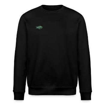 Polygone de char - Sweat bio ROLLER Stanley/Stella Unisexe - noir - Devant - Nik (191cm)