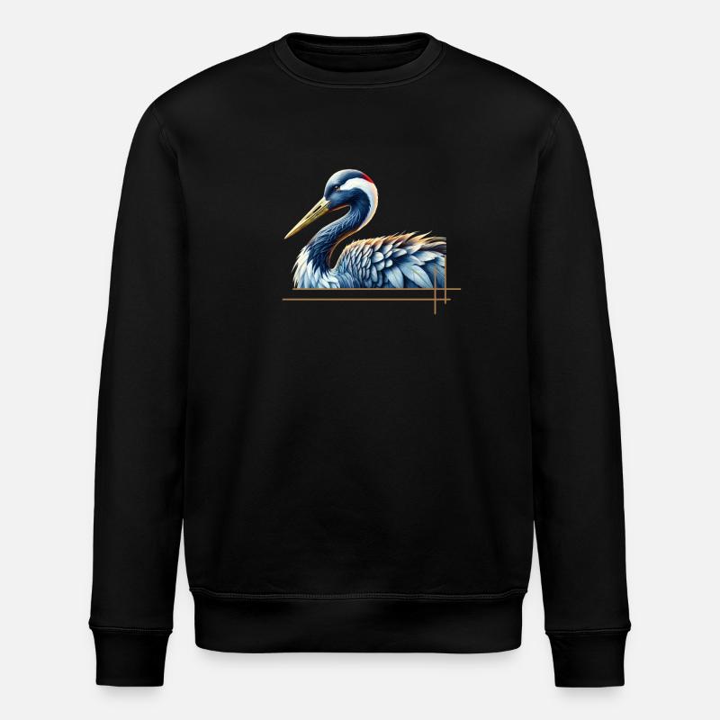 Grue élégante - Sweat bio ROLLER Stanley/Stella Unisexe - noir