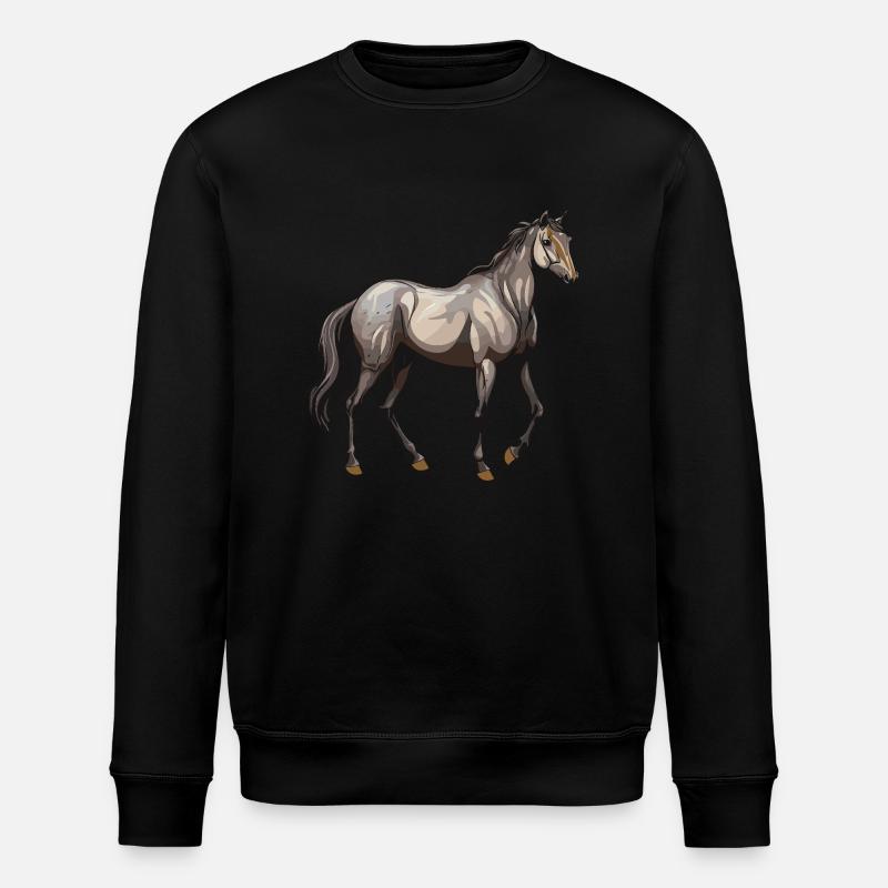 Cheval Animal - Sweat bio ROLLER Stanley/Stella Unisexe - noir