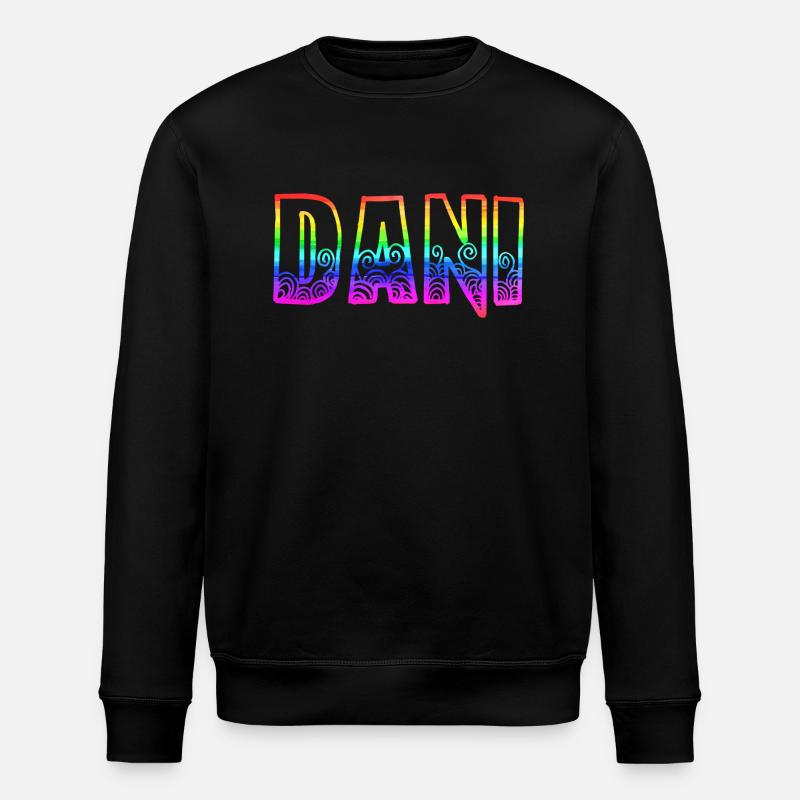 dani rs regenbogen - Stanley/Stella Unisex Bio-Sweatshirt ROLLER - Schwarz