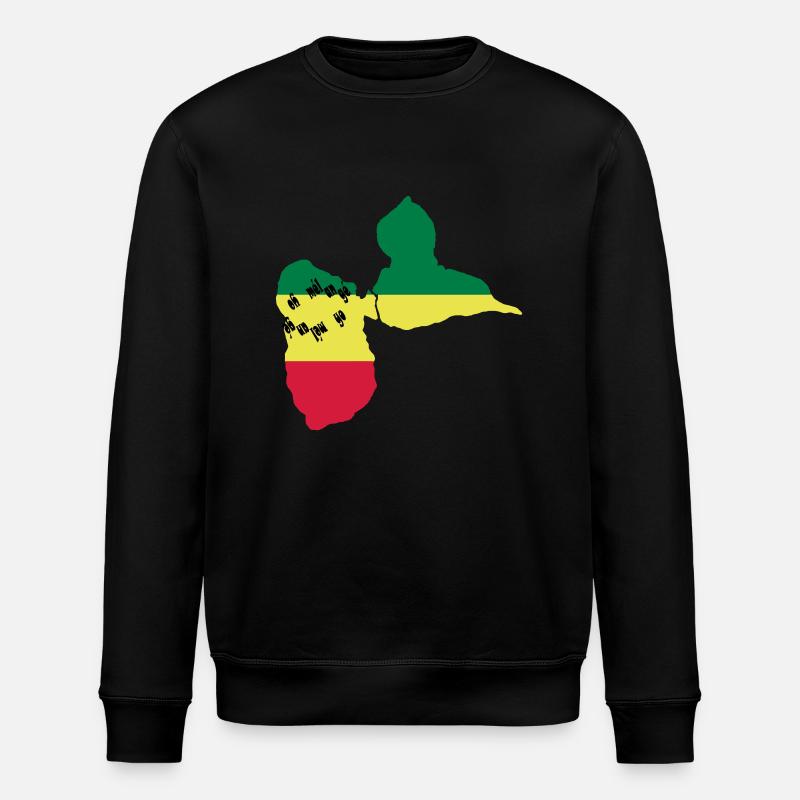 gwada_drapeau_1 - Sweat bio ROLLER Stanley/Stella Unisexe - noir