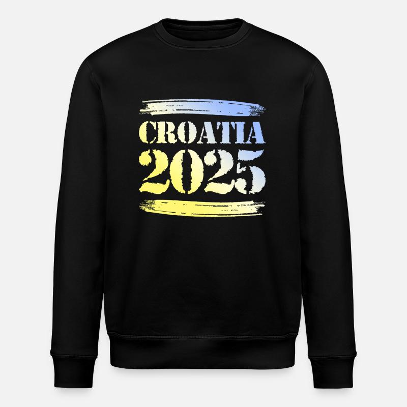 Croatia 2025 - Stanley/Stella Unisex Bio-Sweatshirt ROLLER - Schwarz