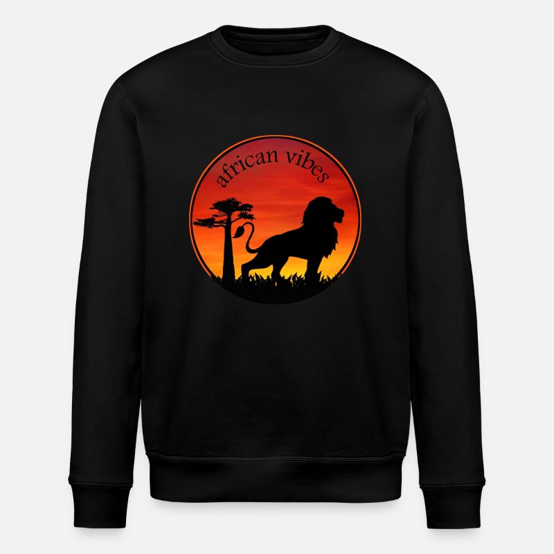 löwe 1 - Stanley/Stella Unisex Bio-Sweatshirt ROLLER - Schwarz