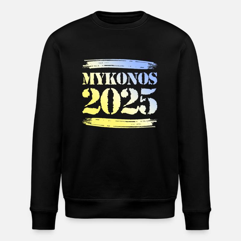 Mykonos 2025 - Stanley/Stella Unisex Bio-Sweatshirt ROLLER - Schwarz