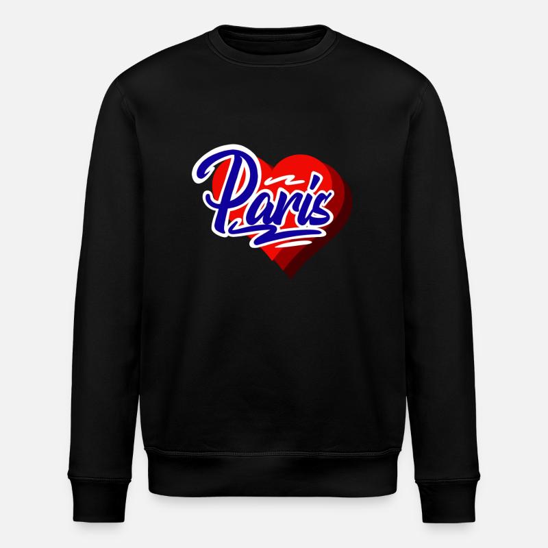 Paris - Sweat bio ROLLER Stanley/Stella Unisexe - noir