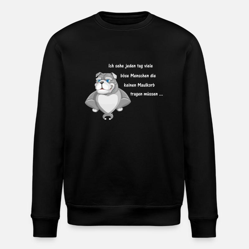 Maulkorb - Stanley/Stella Unisex Bio-Sweatshirt ROLLER - Schwarz