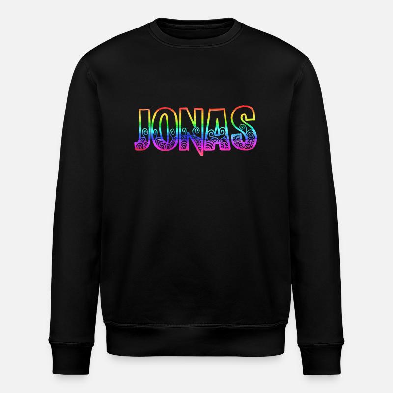 jonas rs regenbogen - Stanley/Stella Unisex Bio-Sweatshirt ROLLER - Schwarz