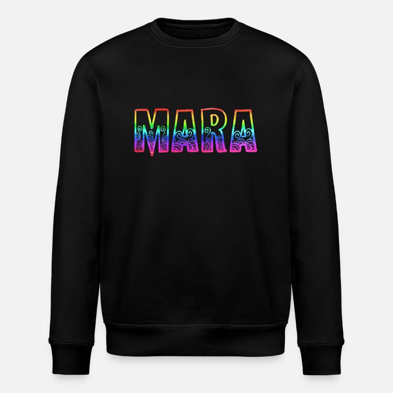 mara rs rainbow - Stanley/Stella ROLLER Unisex Organic Sweatshirt - black