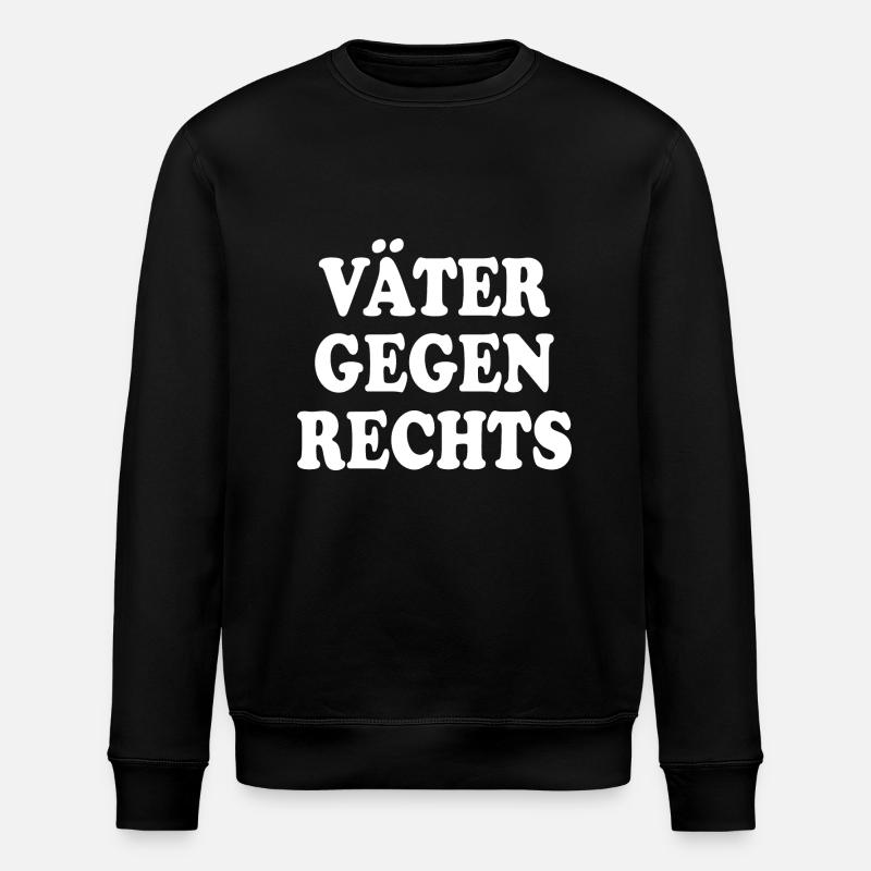 Väter gegen rechts - Stanley/Stella Unisex Bio-Sweatshirt ROLLER - Schwarz