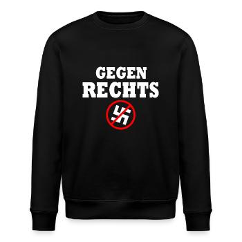 Gegen rechts - Stanley/Stella Unisex Bio-Sweatshirt ROLLER - Schwarz - Vorne - Nik (191cm)
