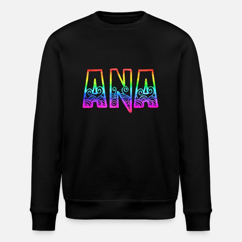 ana rs rainbow - Stanley/Stella ROLLER Unisex Organic Sweatshirt - black