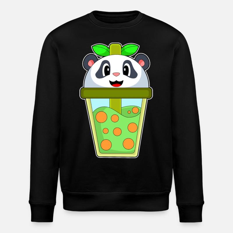 Panda Bubble Tea - Sweat bio ROLLER Stanley/Stella Unisexe - noir