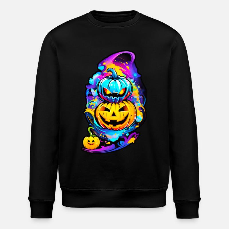 Halloween Pumpkin Head 03 - Sweat bio ROLLER Stanley/Stella Unisexe - noir