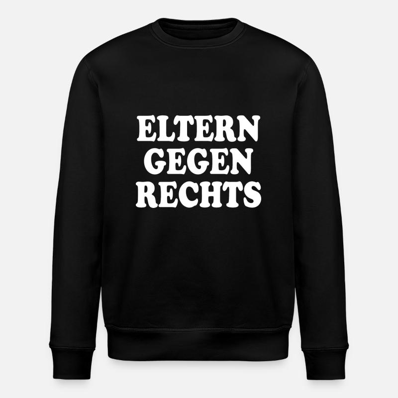 Eltern gegen rechts - Stanley/Stella Unisex Bio-Sweatshirt ROLLER - Schwarz