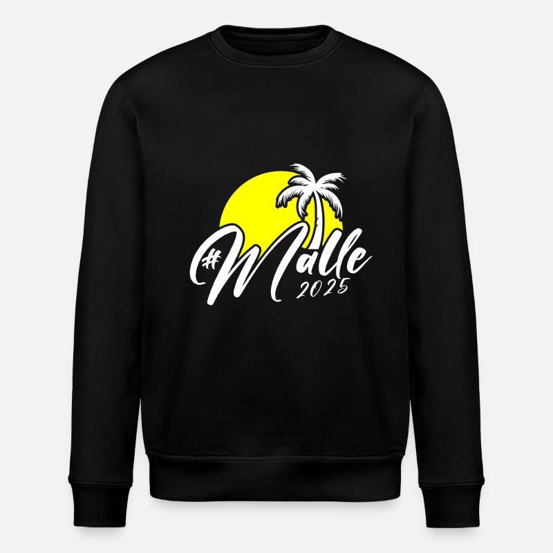 Malle 2025 Palme - Stanley/Stella Unisex Bio-Sweatshirt ROLLER - Schwarz