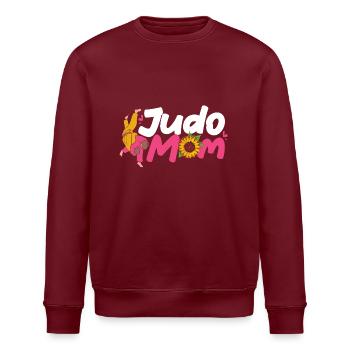 Judo - Stanley/Stella Unisex Bio-Sweatshirt ROLLER - Burgunderrot - Vorne - Nik (191cm)