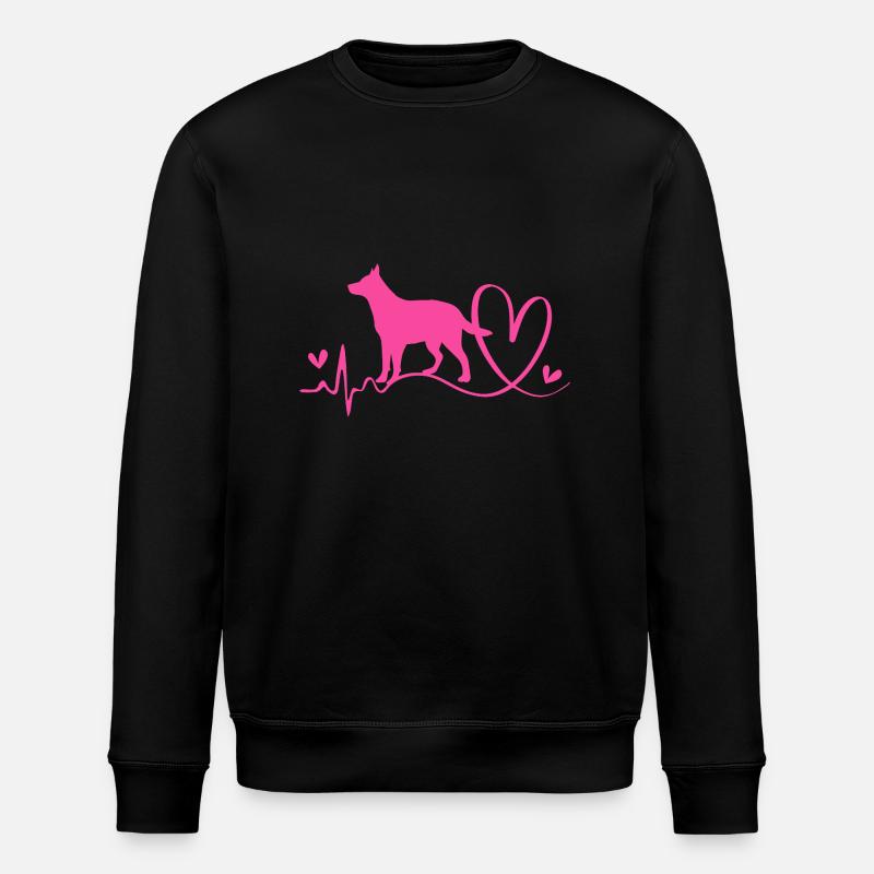 Australian Cattle Dog - Stanley/Stella ROLLER Unisex Organic Sweatshirt - black