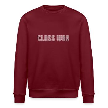 CLASS WAR - Stanley/Stella ROLLER Unisex Organic Sweatshirt - burgundy - Front - Nik (191cm)