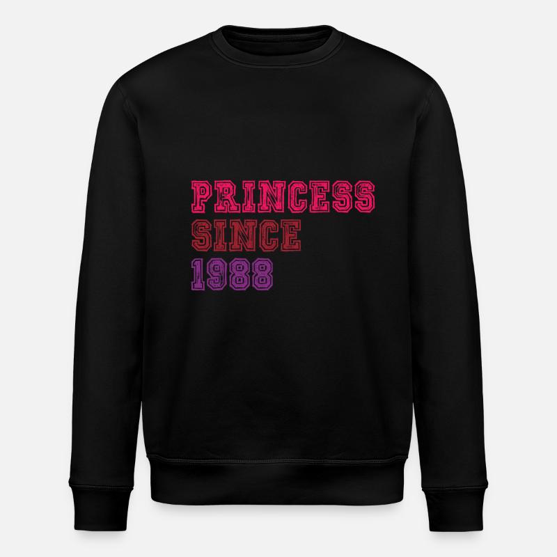 1988 Anniversaire Princesse - Sweat bio ROLLER Stanley/Stella Unisexe - noir