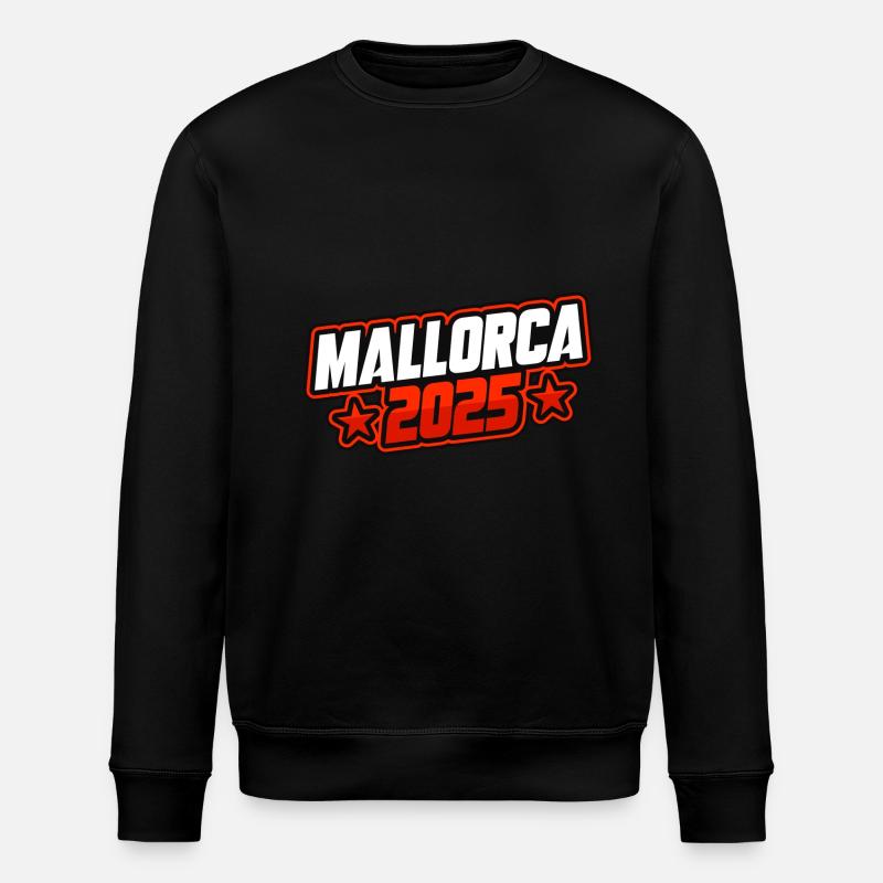 Mallorca 2025 Spruch - Stanley/Stella ROLLER Unisex Organic Sweatshirt - black