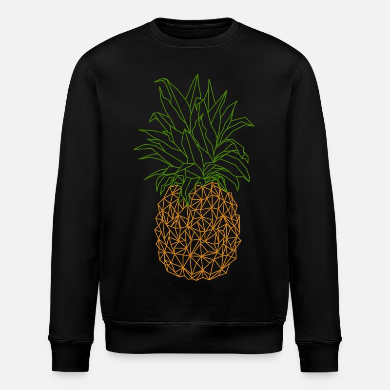 Geometric pineapple - Stanley/Stella ROLLER Unisex Organic Sweatshirt - black