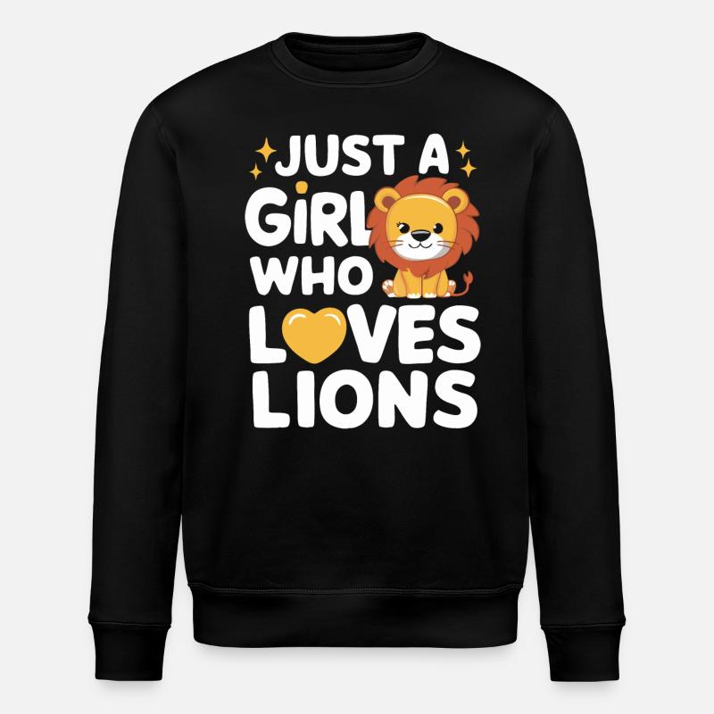 Lion Lion Animal Afrique - Sweat bio ROLLER Stanley/Stella Unisexe - noir