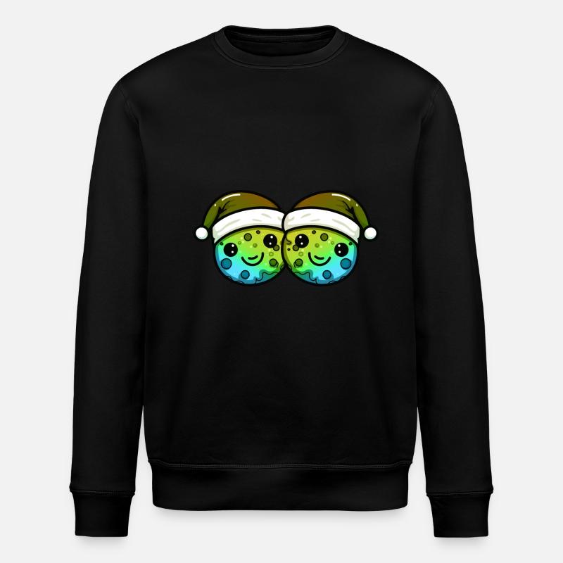 Keks Weihnachten Backen - Stanley/Stella Unisex Bio-Sweatshirt ROLLER - Schwarz